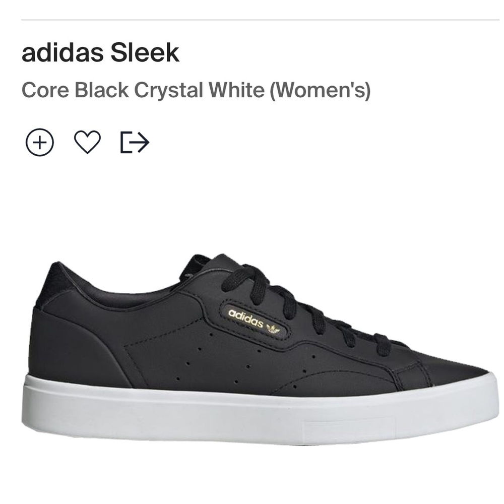 Adidas Sleek black sneakers